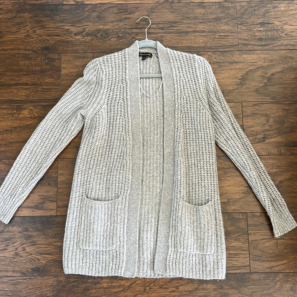 Banana Republic Grey Long Cardigan